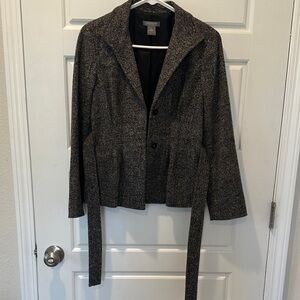 Ann Taylor Black Tweed Blazer